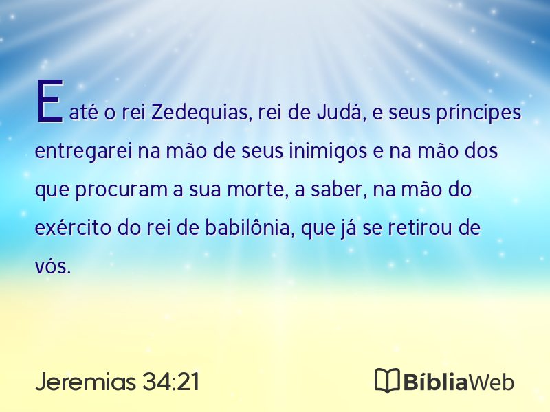 Jeremias 34:21 em imagem para compartilhar