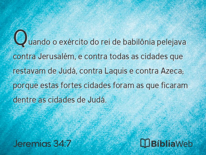 Jeremias 34:7 em imagem para compartilhar