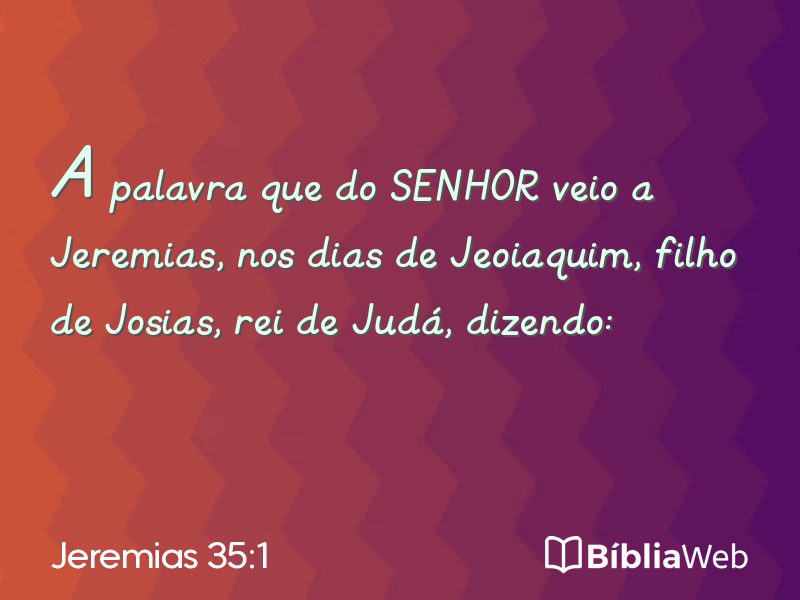 Jeremias 35:1 em imagem para compartilhar