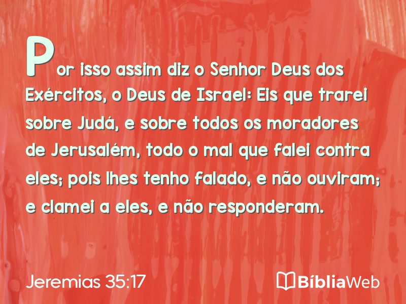 Jeremias 35:17 em imagem para compartilhar