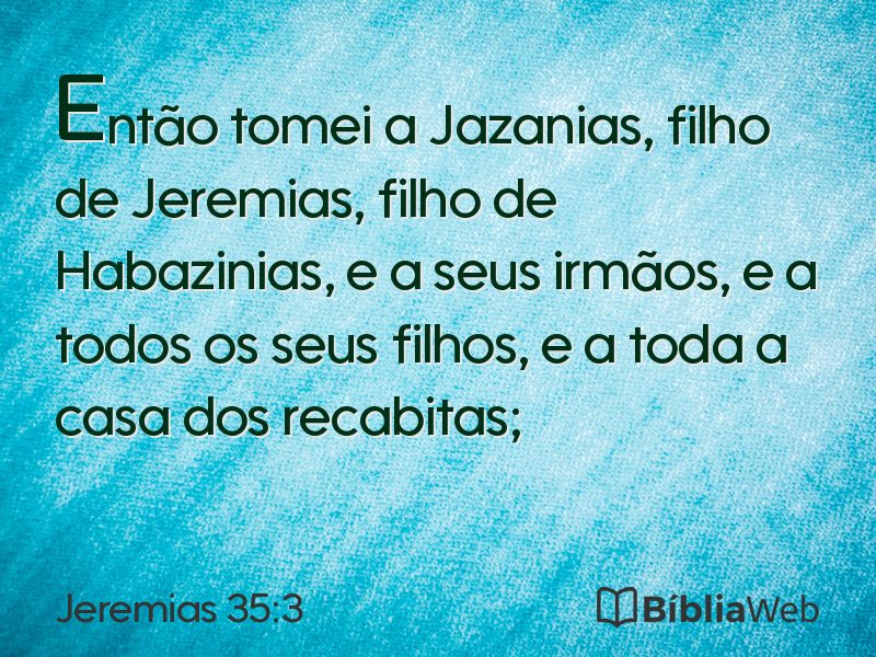 Jeremias 35:3 em imagem para compartilhar