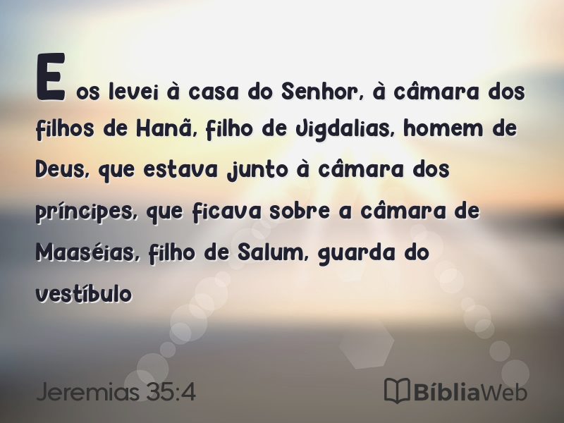 Jeremias 35:4 em imagem para compartilhar