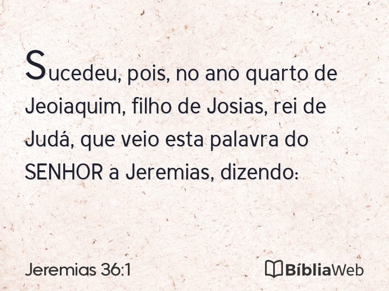 Jeremias 36:1 em imagem para compartilhar