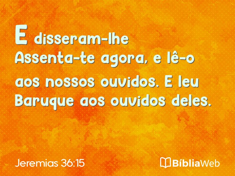 Jeremias 36:15 em imagem para compartilhar
