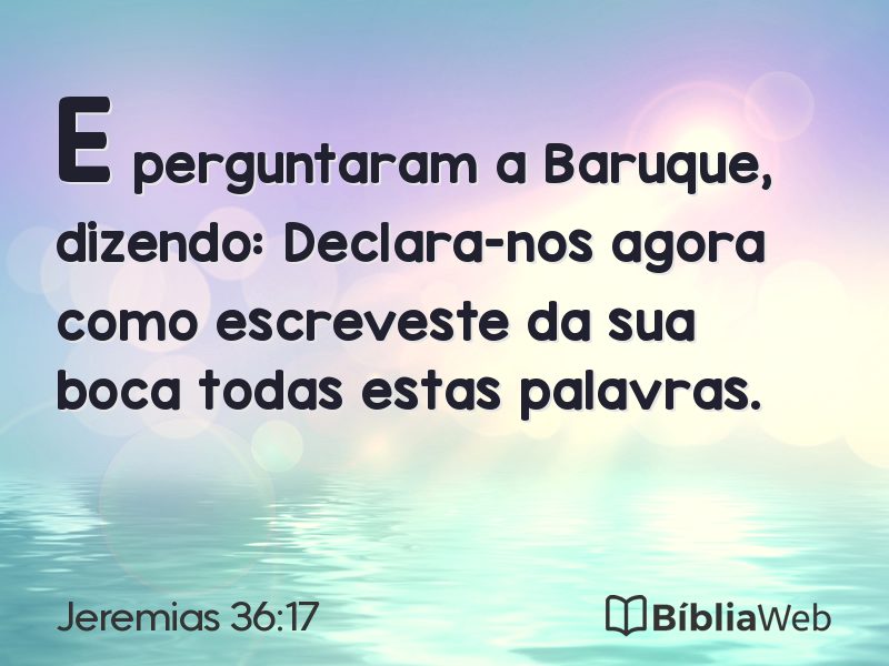 Jeremias 36:17 em imagem para compartilhar