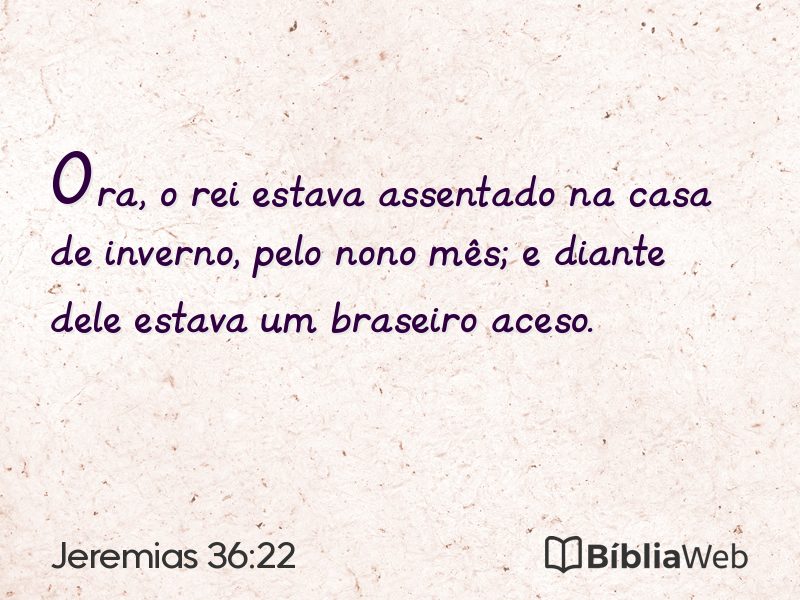 Jeremias 36:22 em imagem para compartilhar