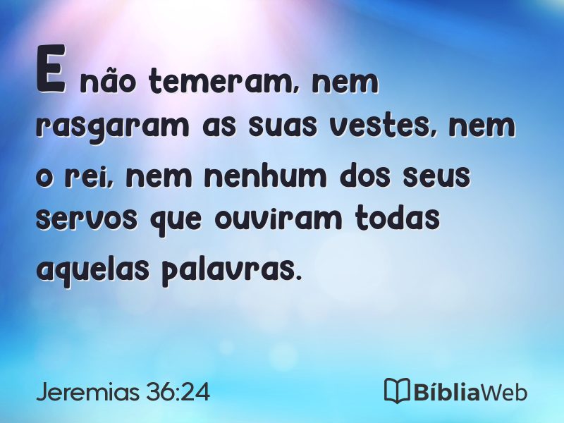 Jeremias 36:24 em imagem para compartilhar