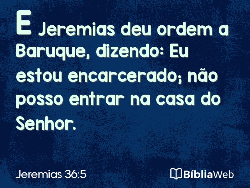 Jeremias 36:5 em imagem para compartilhar