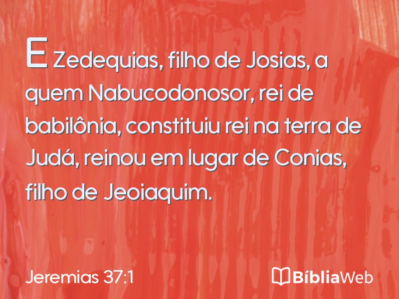 Jeremias 37:1 em imagem para compartilhar