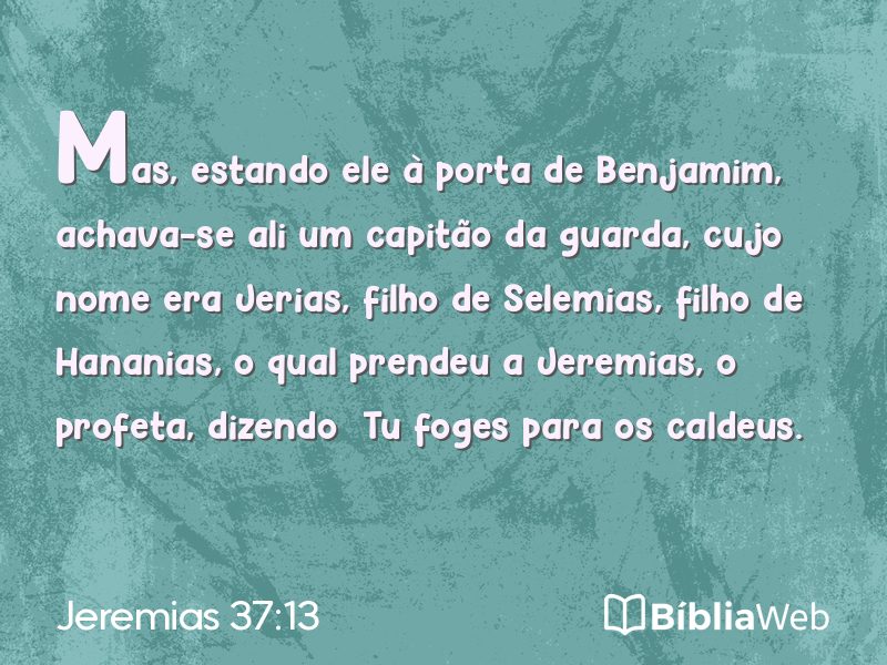 Jeremias 37:13 em imagem para compartilhar