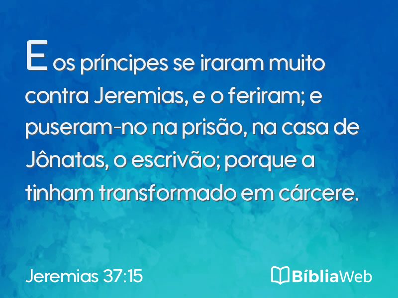 Jeremias 37:15 em imagem para compartilhar