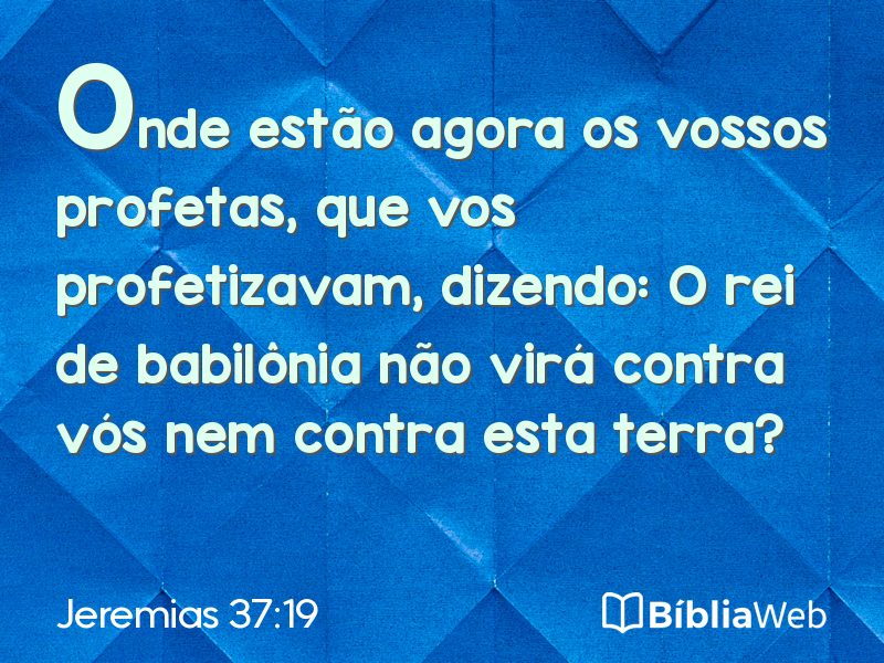 Jeremias 37:19 em imagem para compartilhar