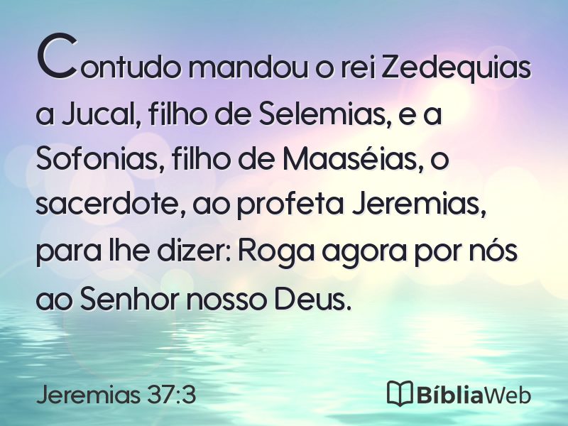 Jeremias 37:3 em imagem para compartilhar