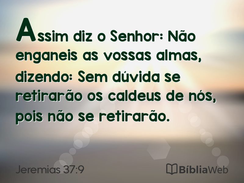 Jeremias 37:9 em imagem para compartilhar