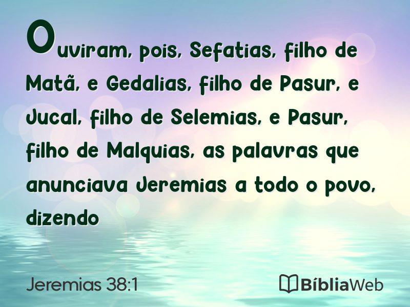 Jeremias 38:1 em imagem para compartilhar