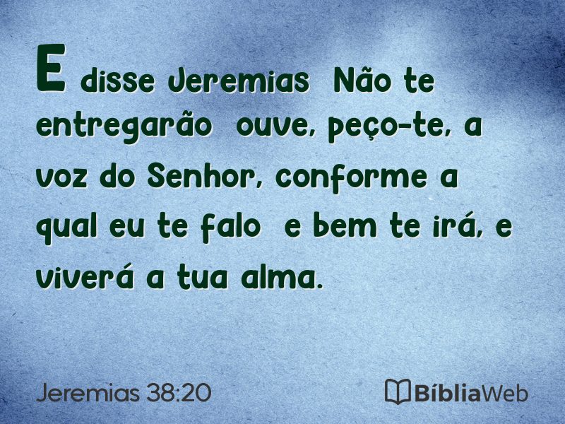 Jeremias 38:20 em imagem para compartilhar