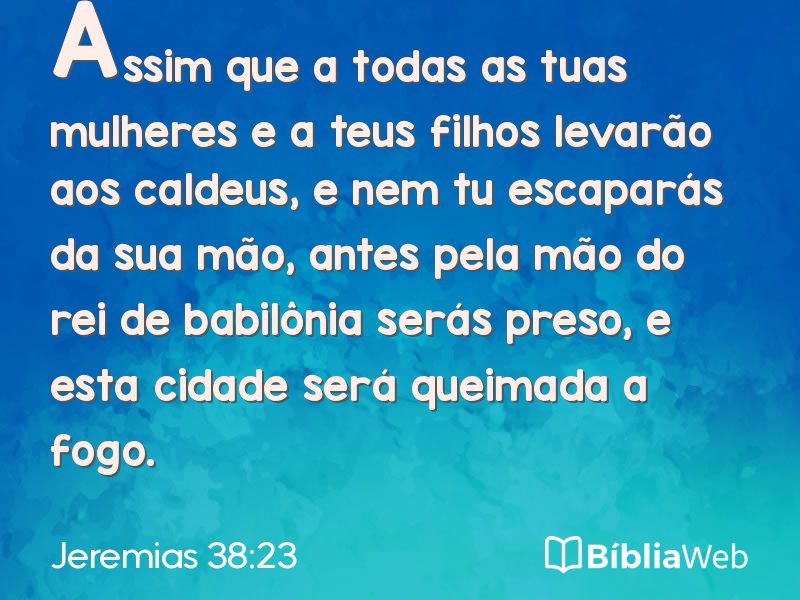 Jeremias 38:23 em imagem para compartilhar