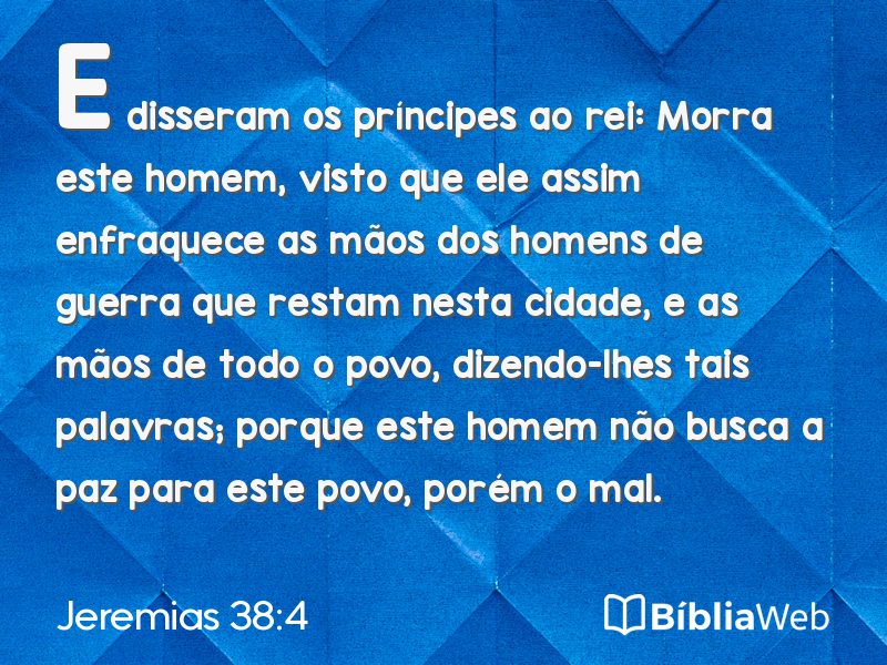 Jeremias 38:4 em imagem para compartilhar
