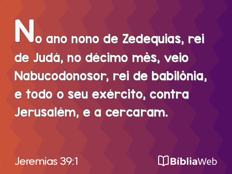 Jeremias 39:1 em imagem para compartilhar