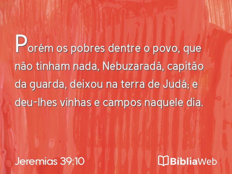 Jeremias 39:10 em imagem para compartilhar