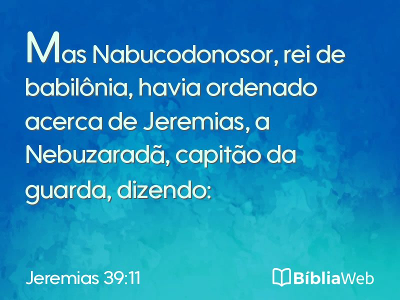 Jeremias 39:11 em imagem para compartilhar