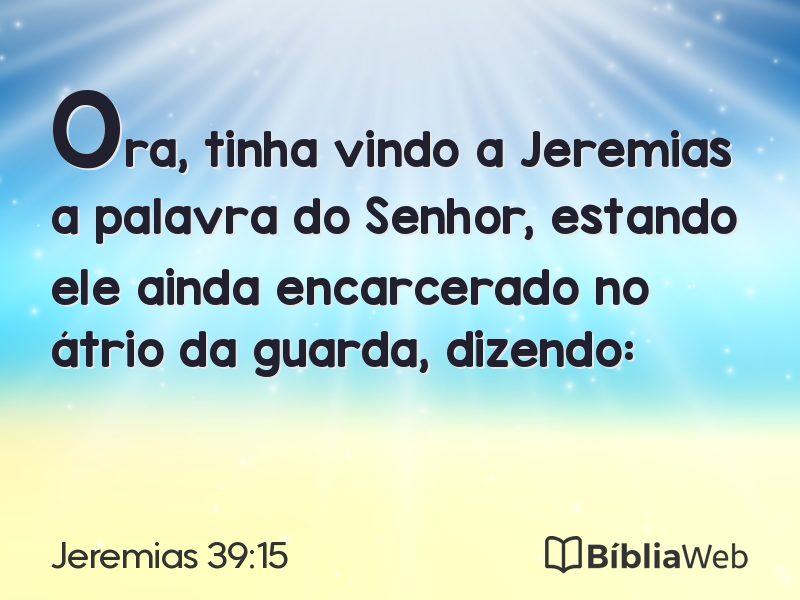 Jeremias 39:15 em imagem para compartilhar