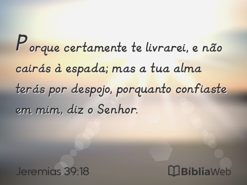 Jeremias 39:18 em imagem para compartilhar