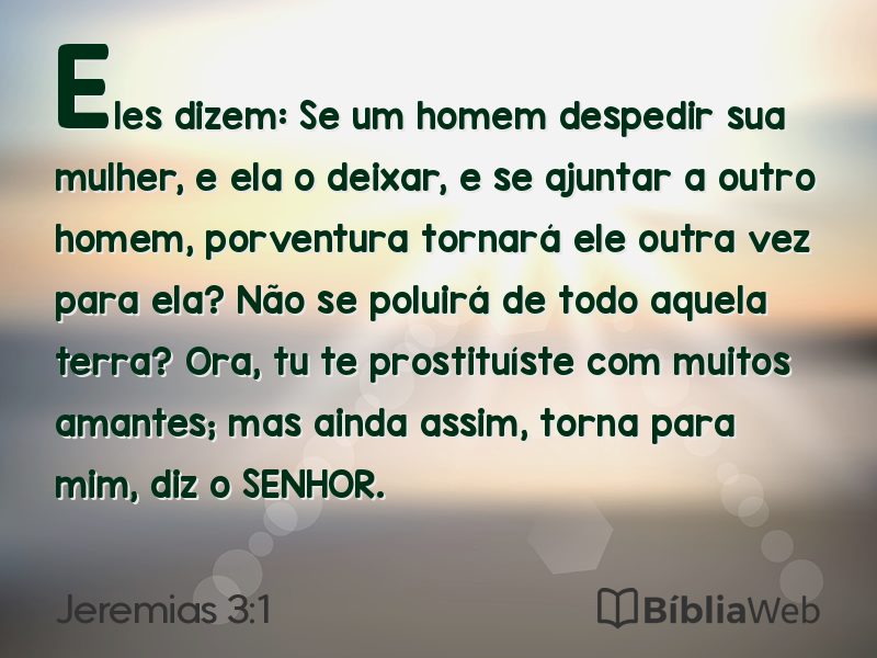 Jeremias 3:1 em imagem para compartilhar