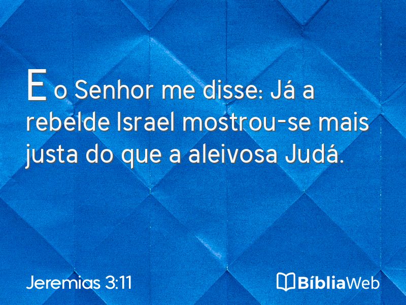 Jeremias 3:11 em imagem para compartilhar