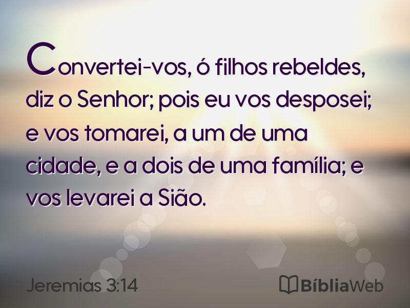 Jeremias 3:14 em imagem para compartilhar