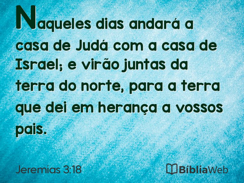 Jeremias 3:18 em imagem para compartilhar