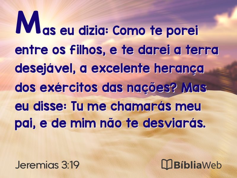 Jeremias 3:19 em imagem para compartilhar