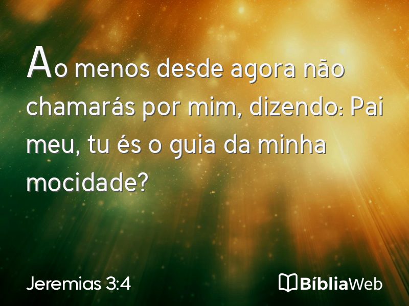 Jeremias 3:4 em imagem para compartilhar