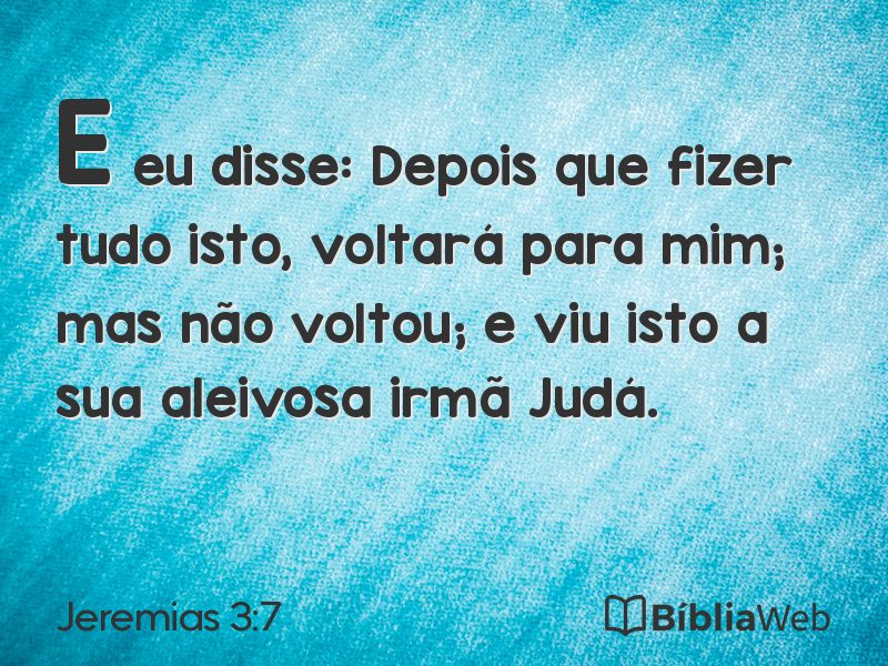 Jeremias 3:7 em imagem para compartilhar