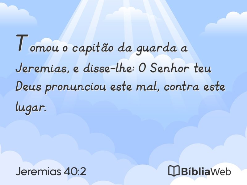 Jeremias 40:2 em imagem para compartilhar