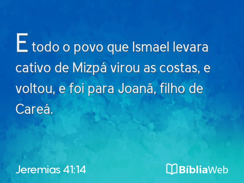 Jeremias 41:14 em imagem para compartilhar