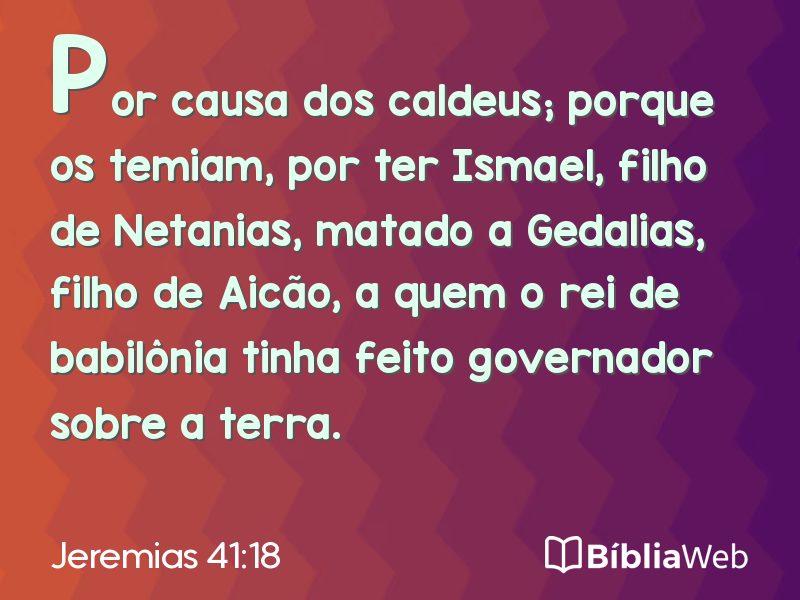 Jeremias 41:18 em imagem para compartilhar