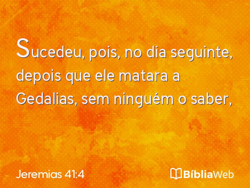 Jeremias 41:4 em imagem para compartilhar