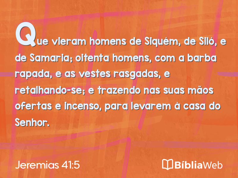Jeremias 41:5 em imagem para compartilhar
