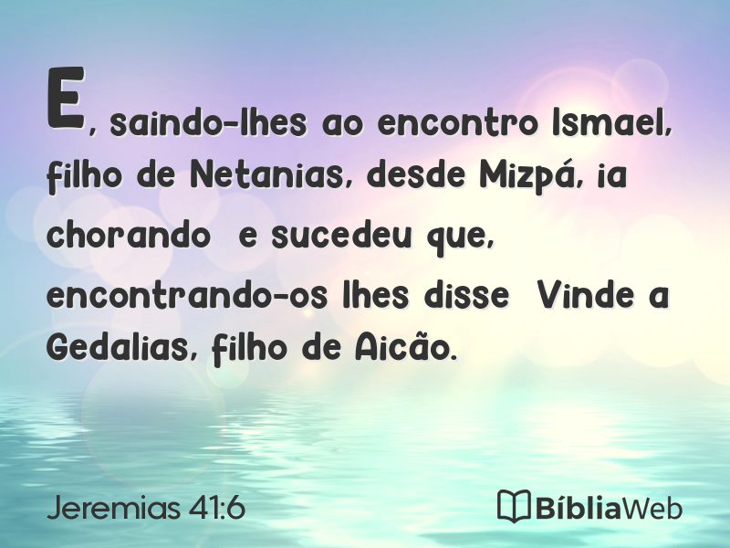 Jeremias 41:6 em imagem para compartilhar