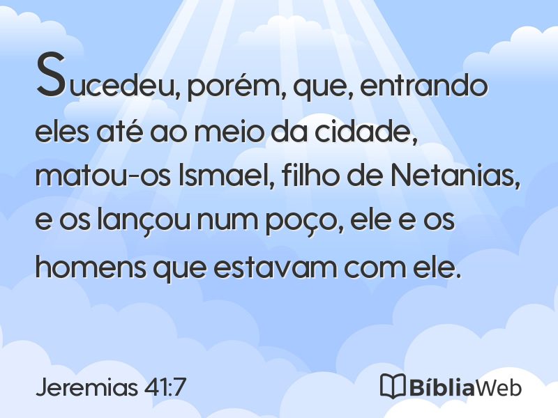 Jeremias 41:7 em imagem para compartilhar