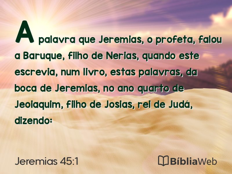 Jeremias 45:1 em imagem para compartilhar