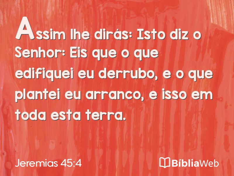 Jeremias 45:4 em imagem para compartilhar