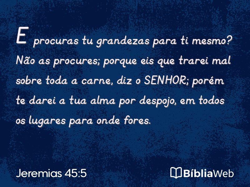 Jeremias 45:5 em imagem para compartilhar
