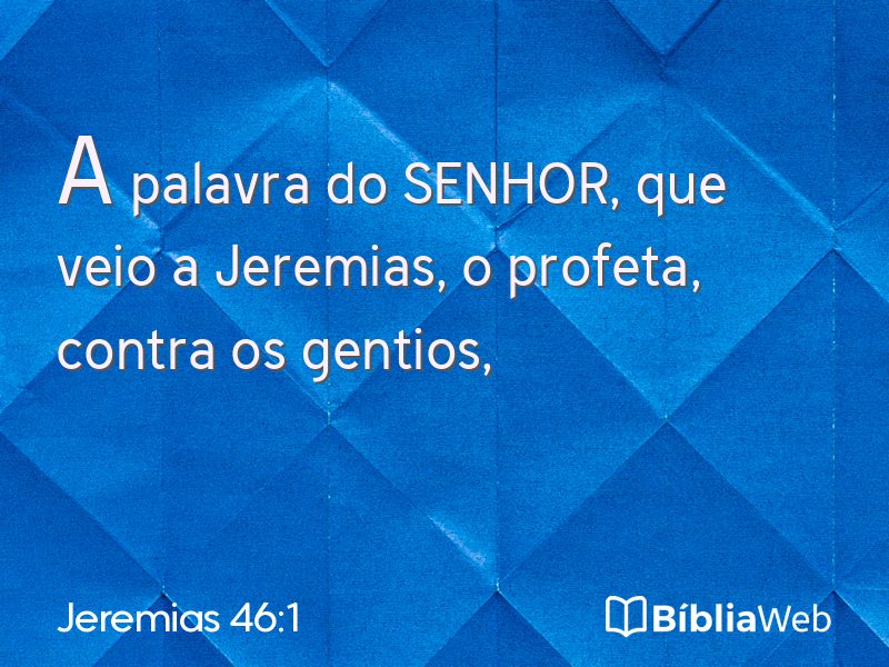 Jeremias 46:1 em imagem para compartilhar