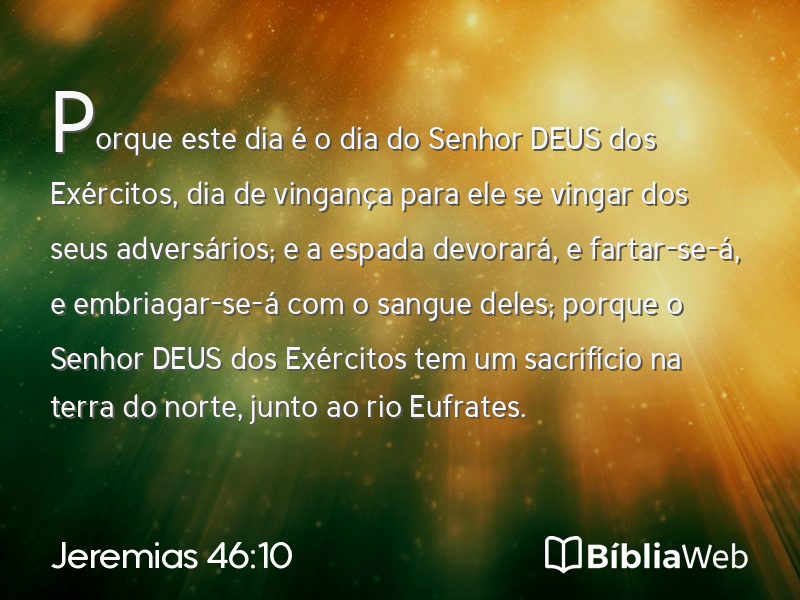 Jeremias 46:10 em imagem para compartilhar