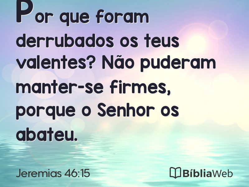 Jeremias 46:15 em imagem para compartilhar
