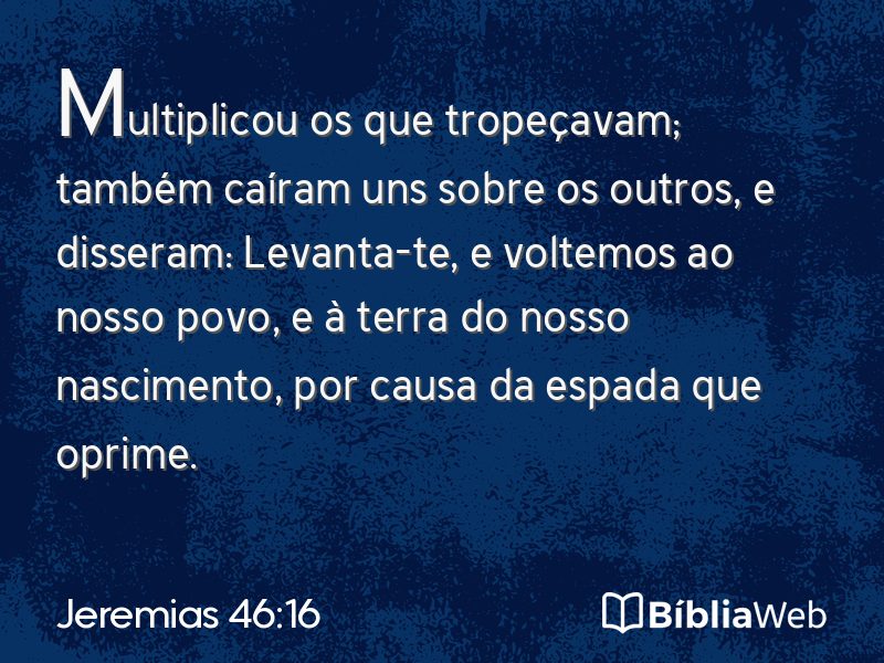 Jeremias 46:16 em imagem para compartilhar
