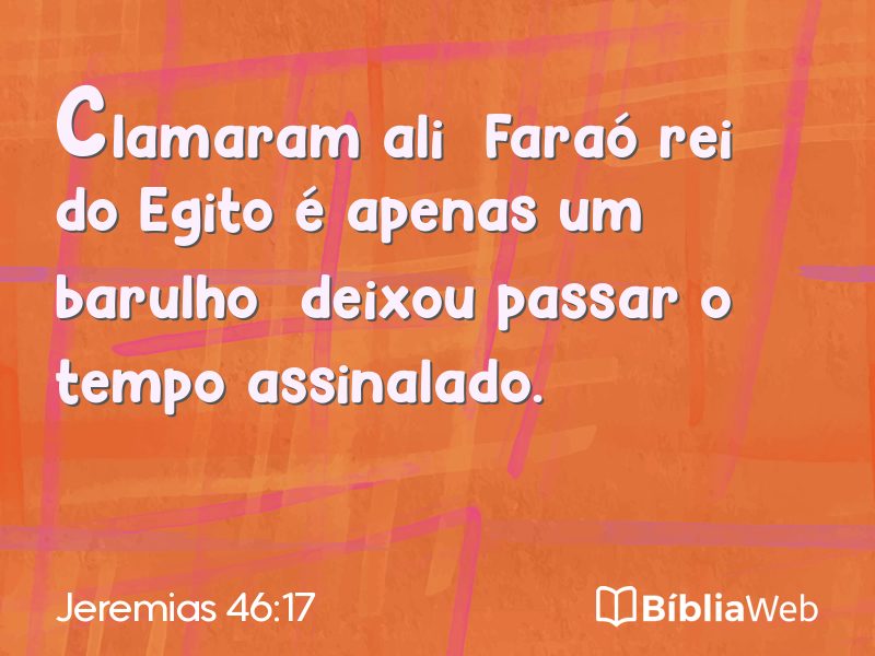 Jeremias 46:17 em imagem para compartilhar