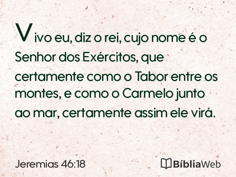 Jeremias 46:18 em imagem para compartilhar